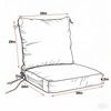 PAGED Outdoor Deep Seat Cushion Set,24x 24 inch,Waterproof Fade-Resistant Patio Furniture Cushions with Removable Covers,2PC - 3 of 4