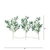 Nearly Natural 23-in Lighted Artificial Olive Branch Stems with 30 Warm White LED Lights - Set of 3 - 3 of 3