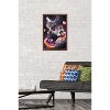 Trends International James Booker - Galaxy Space Cats Riding Donuts Framed Wall Poster Prints - 2 of 4