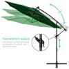 Best Choice Products 10ft Solar LED Offset Hanging Outdoor Market Patio Umbrella w/ Adjustable Tilt - 4 of 4