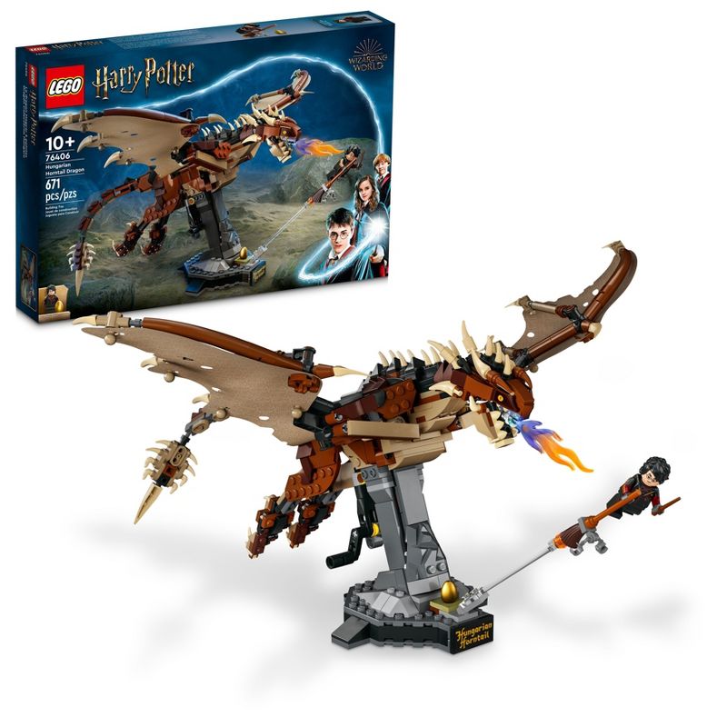 LEGO Harry Potter Hungarian Horntail Dragon Toy Model 76406, 1 of 9