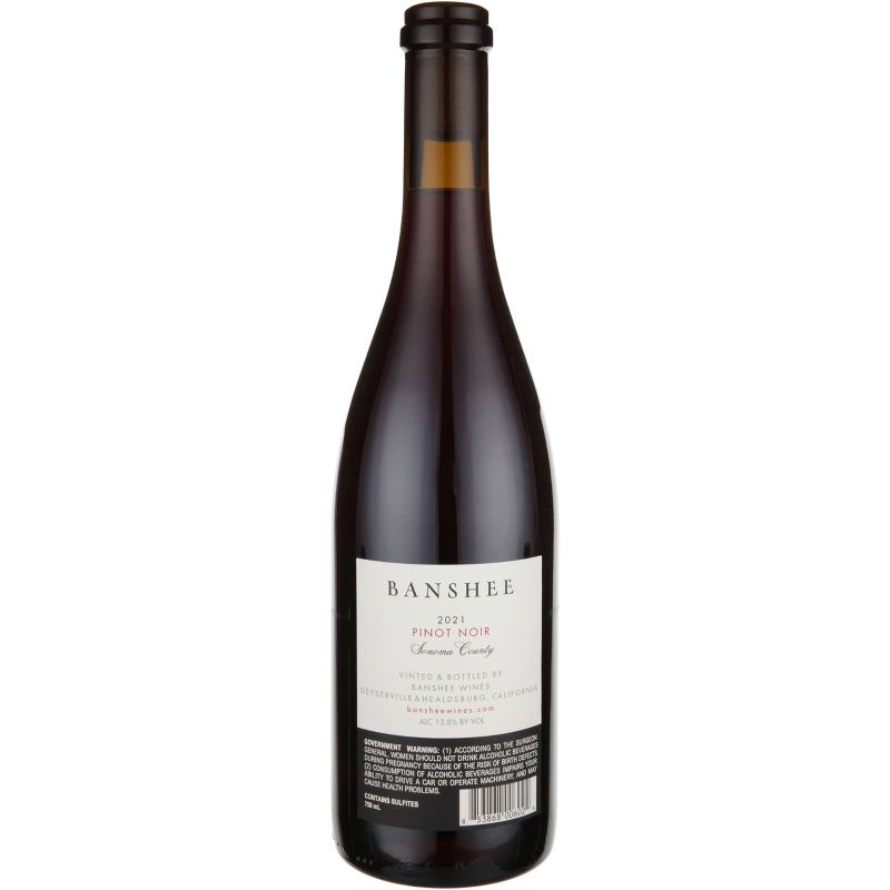 Banshee Pinot Noir Red Wine - 750ml Bottle, 4 of 5