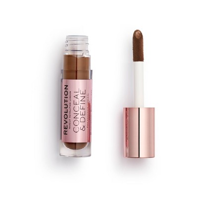  Makeup Revolution Conceal & Define Concealer, Full Coverage  Makeup Concealer, Matte Finish & Long Wear, For Fair Skin Tones, Vegan,  C0.5, 4ml : Beauty & Personal Care