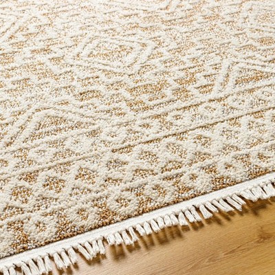 Mark & Day Circleville 6'7"x9' Rectangle Woven Indoor Area Rugs Cream: Geometric Stain-Resistant for Bedroom & Living Room