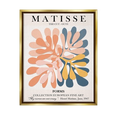 Stupell Industries Classical Matisse Painting Cut Out Forms Traditional Abstract