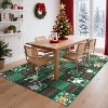 Modern Christmas Decorations Indoor Geometric Soft Non-Shedding Floor Mat Washable Low Pile - 3 of 4