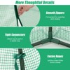 Tangkula 63” x 63” x 72” Walk-In Greenhouse with Roll-Up Window & Door Hexagonal Green House with Metal Frame & Waterproof PE Cover - 4 of 4