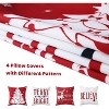 GustoWave 18x18 inch Soft Velvet Set of 4 Christmas Decorations Pillow Covers, Pillow Case - 2 of 4