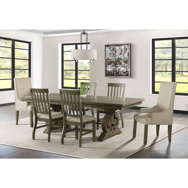 Stanford Standard Height Extendable Dining Table Gray - Picket House Furnishings, 5 of 10