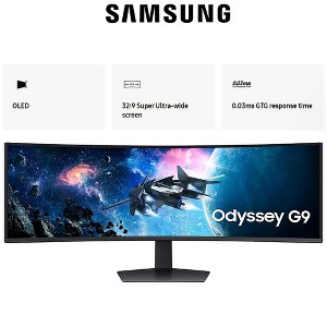 Samsung 49" Odyssey G9 G95C DQHD HDR 1000 Curved Gaming Monitor Refurbished - 1 of 4