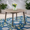 VYNXARIA acacia wood table£¬sturdy, timeless design and a water resistant finish,Gray - 2 of 4