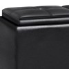 PAGED Storage Ottoman Modern Design Entryway Bench with 3 Flip Over Serving Trays and Large Interior Storage for Bedroom, Living Room - 2 of 4