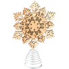 The Lakeside Collection Winter Woodland Holiday Tree Decorations - Snowflake Tree Topper - 2 of 4