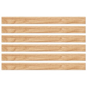 Carson Dellosa Education Grow Together Light Wood Grain Straight Borders, 36 Feet Per Pack, 6 Packs - 1 of 3
