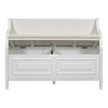 YOOCOZZ Solid wood Multifunctional Storage Bench for Entryway with Safety Hinge,Rustic Style - 4 of 4