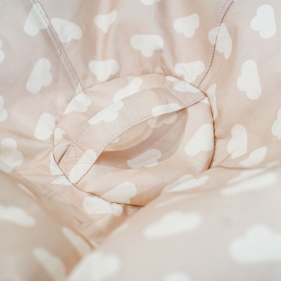 Mini Clouds Oat Polyester Bean Bag Chair with Removable Cover