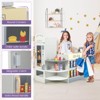 Costway Kids Grocery Store Playset Wooden Supermarket Play Toy Set with Cash Register - 2 of 4