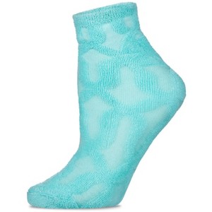 Memoi Women's Lattice CBD Infused Eucalyptus Scent Low Cut Socks - 1 of 2