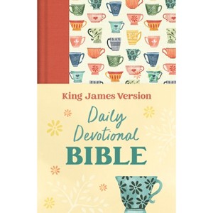 Daily Devotional Bible King James Version [Tangerine Tea Time] - by  Compiled by Barbour Staff (Hardcover) - 1 of 1