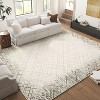 Machine Washable Area Rug, Modern Bordered, Stain Resistant, Non-Slip, Minimalist Accent Rug, Farmhouse Floor Cover, Dining - 4 of 4