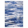 Area Rug 4x6 Machine Washable Bedroom Rug, Low-Pile Faux Wool Soft Carpet with Non-Slip TPR Backing, Modern Aabstract Accent Rug for Living Room - 3 of 4