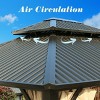 Aoodor 12 x 10 ft. Aluminum Frame Hardtop Roof Gazebo, Outdoor Patio 2-Tier Metal Roof Gazebo- Black - 4 of 4