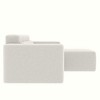 109" Teddy Fabric L-Shaped Modular Sectional Sofa with Chaise - 4 of 4