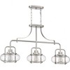 Quoizel Lighting Trilogy 3 - Light Island Pendant Light in  Brushed Nickel - 3 of 4