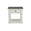 Signature Design by Ashley Casual Havalance End Table White/Gray - 4 of 4
