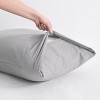 2 Pack Cotton Pillowcases, Breathable and Soft Bed Pillow Cases with Envelope Closure - NTBAY - 4 of 4