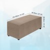 Unique Bargains Polyester Rectangular Stretchy Elastic Stool Cover - 2 of 4