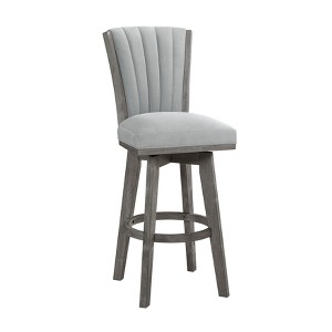 NicBex Dining Chairs Set of 2 Pub Height Chairs Seat Tufted Fabric with Solid Wood Frame for Kitchen,Gray - 1 of 4