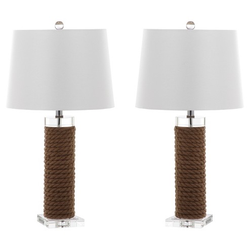 Boyd 26.5-Inch H Rope Table Lamp - Brown - Safavieh - image 1 of 4