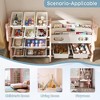 BABYYER Kids Toy Storage Organizer, 2 Tier Bookshelf with 12 Bins, Children's Toy Shelf for Playroom, Bedroom, Nursery, Living Room - 3 of 4