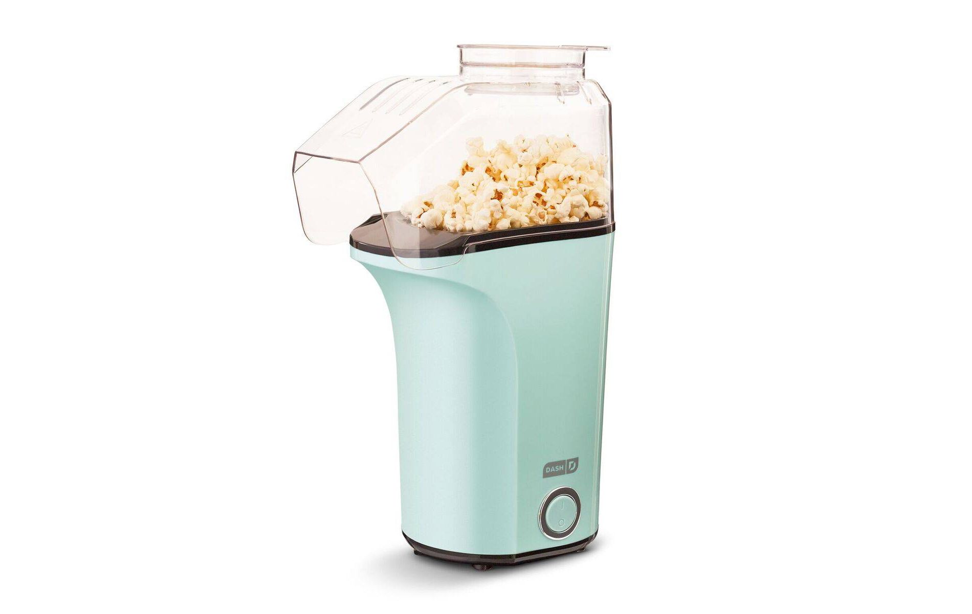 Dash 16 Cup Electric Popcorn Maker - Aqua: 1400W Popcorn Popper, 8 Kernel Capacity, Easy Clean, Metal & Plastic