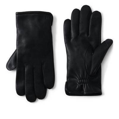 mens black leather gloves thinsulate