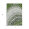 Green And Artichoke Green Abstract Washable Indoor Outdoor Area Rug - 3 of 4