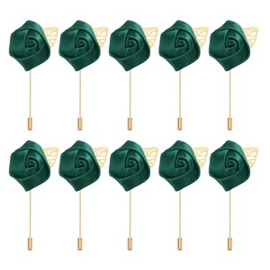 Unique Bargains Pocket Handmade Flower Lapel Pin Boutonnieres for Wedding party 24 Pcs - 1 of 4