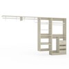 Aheaplus 132" Modular Closet System with Adjustable Shelves and Drawers, Wall-mounted Space-Saving Closet Organizer with Hanging Rods - 2 of 4