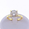 Amore Solitaire Engagement Ring for Women Moissanite Sterling Silver Ginger Lyne Collection - 3 of 4