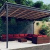 vidaXL Poly Rattan Brown Patio Lounge Set - 11 Pieces with Cushions, Weather-Water Resistant, Modular Design, Easy to Clean - 2 of 4