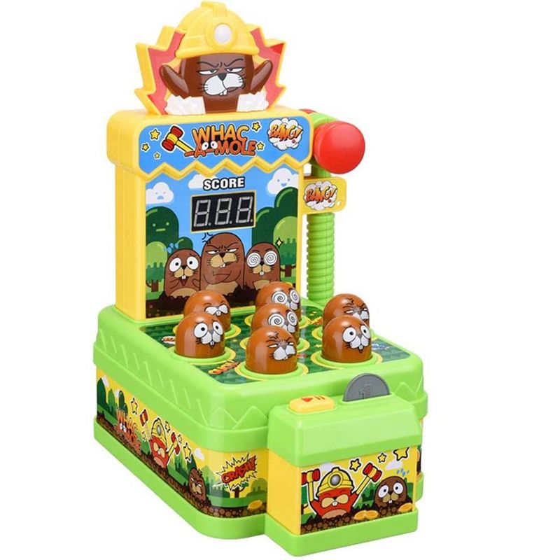 Link Ready! Set! Play! Link Arcade Whack A Mole Game With Hammer, Mini Electronic Pounding Toy For Toddlers, 1 of 4