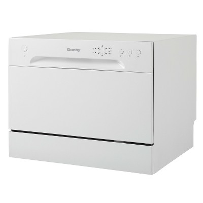 Danby Ddw621wdb 6 Place Setting Countertop Dishwasher In White Target