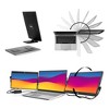 SideTrak Swivel Triple 14" Patented Attachable Portable Monitor - FHD TFT Laptop Triple Screen with Kickstand,  USB or Mini HDMI Powered (With Hub) - 3 of 4