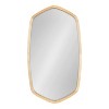 Kate and Laurel McLean Hexagon Framed Wall Mirror , 20x36, Natural - 2 of 4