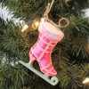 Cody Foster 4.0 Inch Plaid Ice Skate Skating Olympics Blade Tree Ornaments - 2 of 3