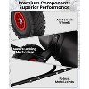 Heavy-Duty Steel Snow Plow, 5-Height Adjustable Handle & All-Terrain Wheels, Adjustable Angle Blade, on Driveways, Sidewalks, and Yards - 4 of 4