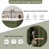 NicBex 24/30/36" Vintage Style Bathroom Vanity with Ceramic Sink,Matte Green Storage Cabinet for Bathroom,4"Faucet Hole(Faucet Not Included) - 4 of 4