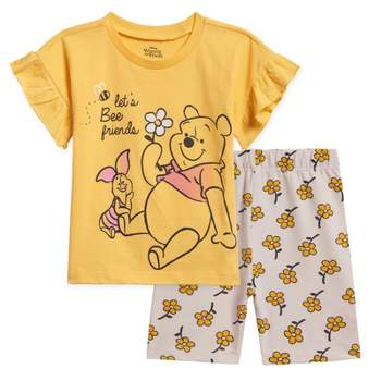 Disney Moana Winnie the Pooh Lion King Pixar Toy Story Lilo & Stitch T-Shirt & Shorts Outfit Set Little Kid to Big Kid