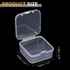 Unique Bargains Plastic Portable Beads Craft Hardware Jewelry Storage Boxes Clear 48 Pcs 1.77" x 1.73" x 0.75" - 2 of 4